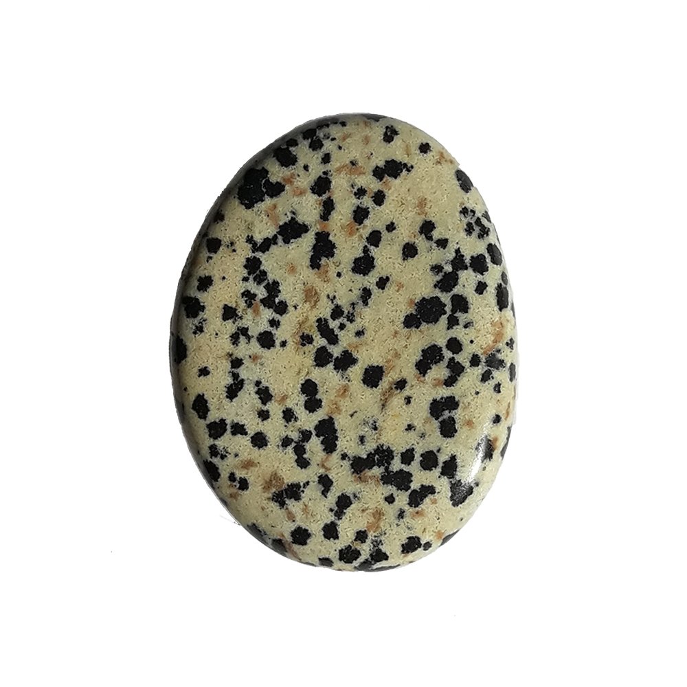 Rodado Plano de Jaspe Dálmata - Mystical Tienda Esotérica y de Minerales