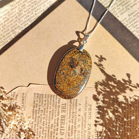 Colgante de Broncita y Plata de Ley 925