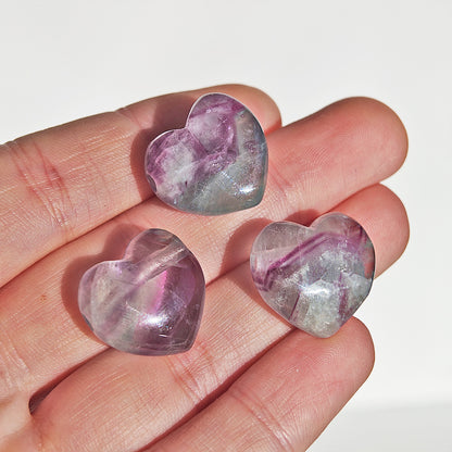 Colgante Corazón de Fluorita Arcoiris