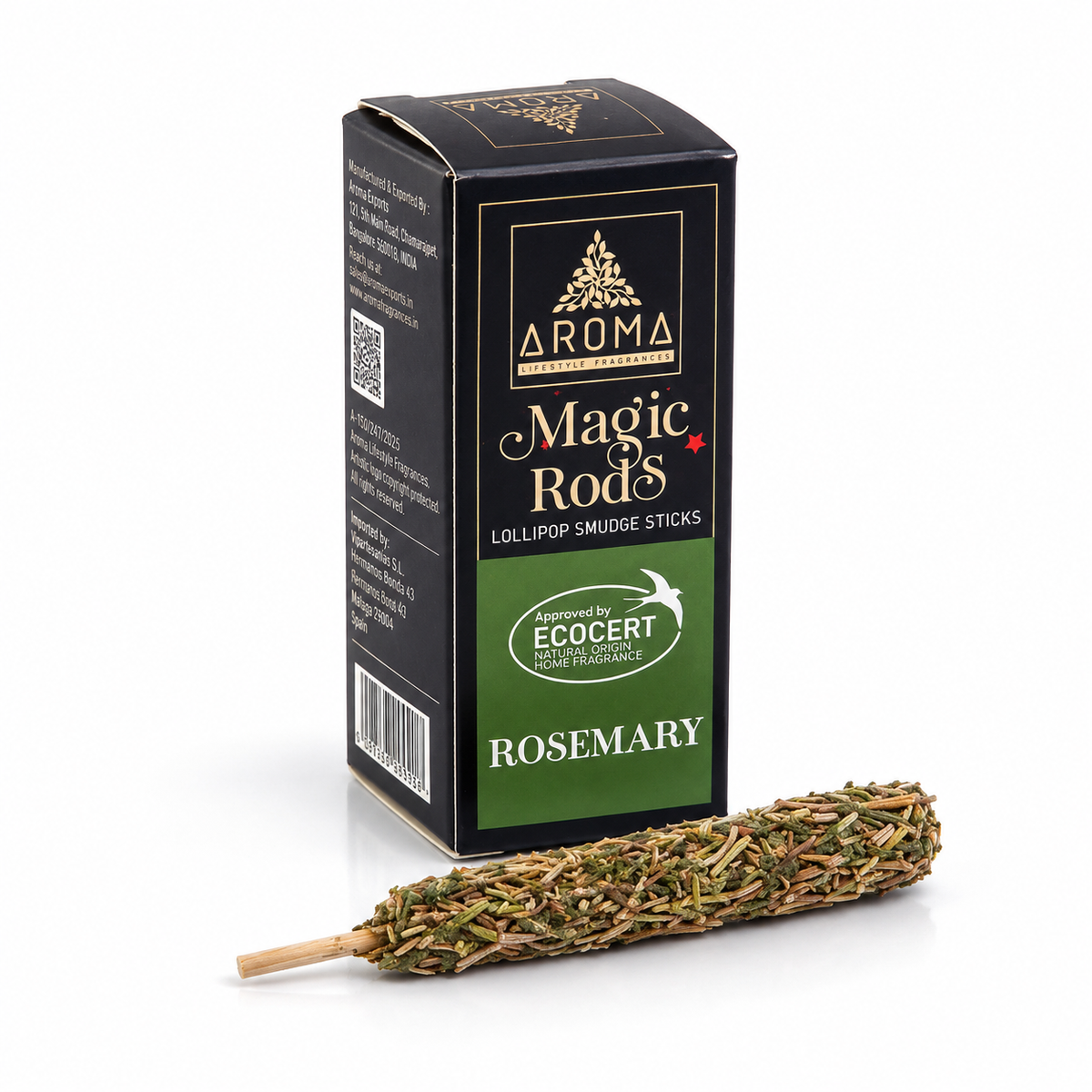 Incienso Romero Magic Rods – Limpieza Energética y Protección (4 uds.)
