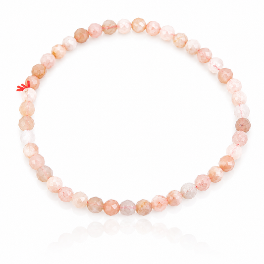 Pulsera de Piedra de Sol bola facetada