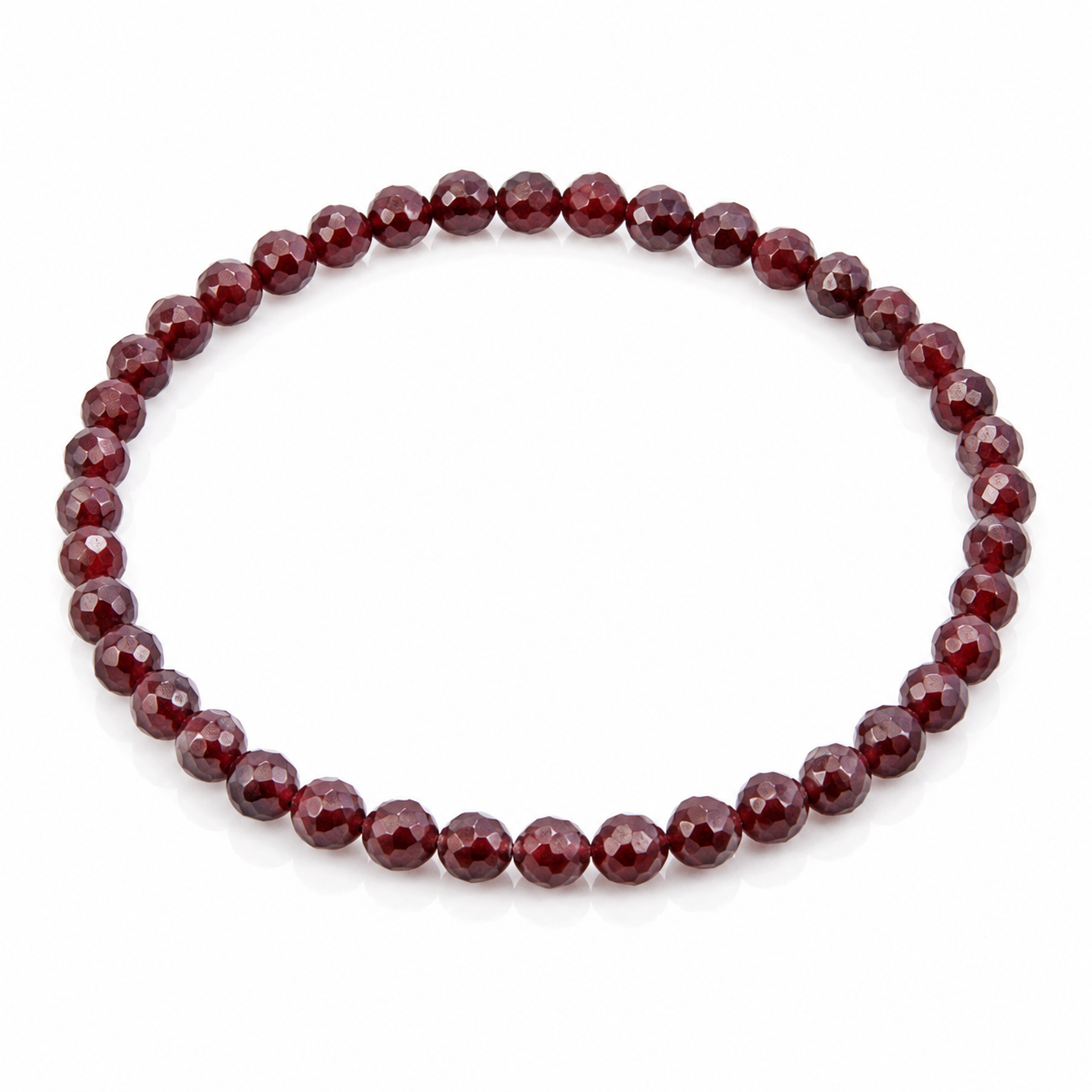 Pulsera de Granate Facetada