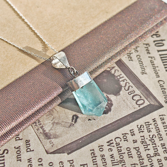 Colgante Obeliscus Fluorita - Plata de Ley 925