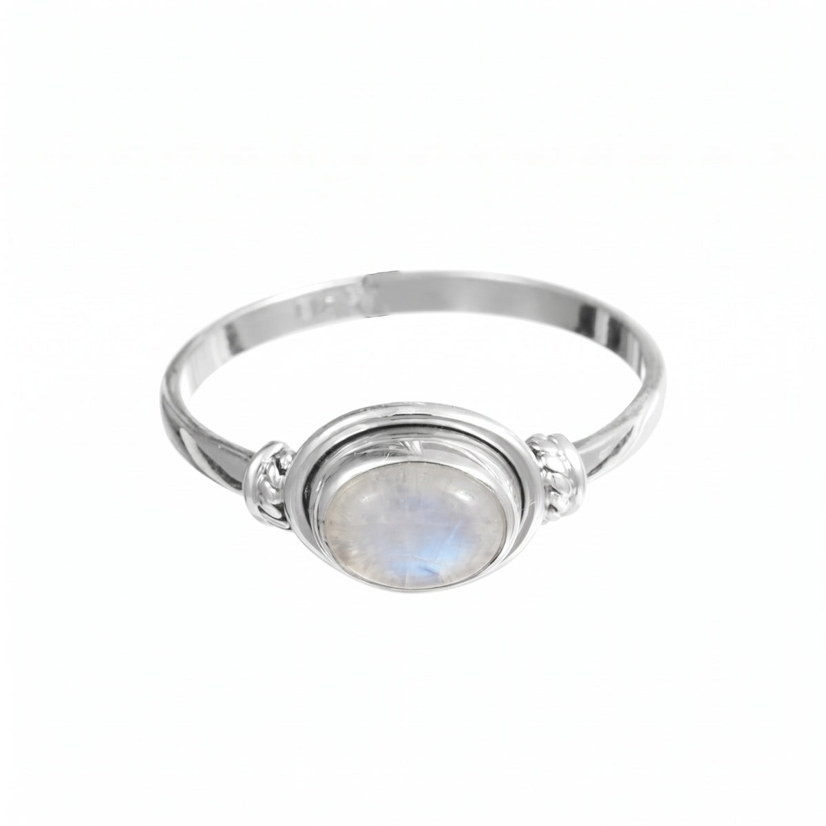 Anillo 'Sicarú' de Piedra de Luna - Plata de Ley