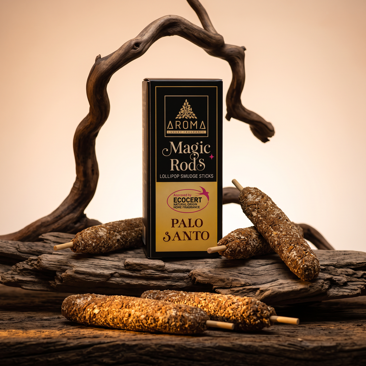 Incienso Palo Santo Magic Rods – Limpieza Energética y Armonía (4 uds.)