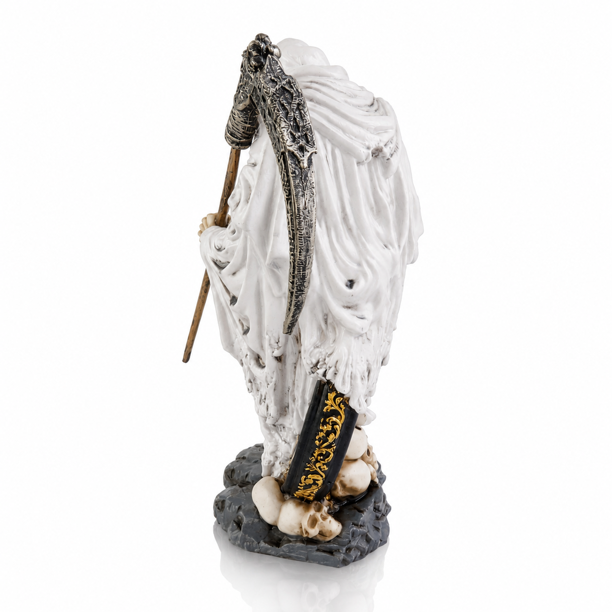 La Santa Muerte con reloj de Arena - Blanco