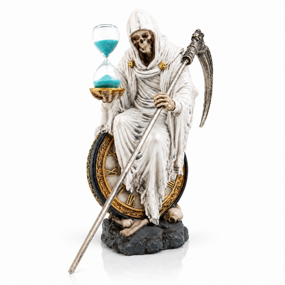 La Santa Muerte con reloj de Arena - Blanco