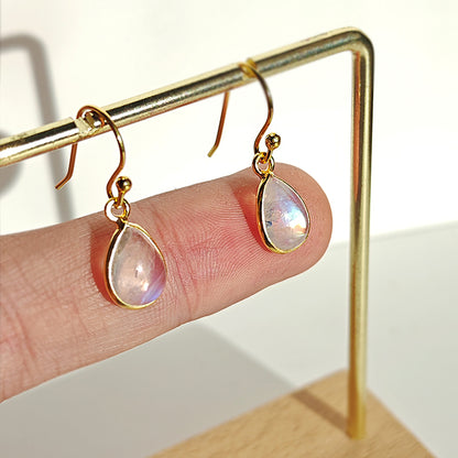 Pendientes 'Aurora' Piedra de Luna S925 & Baño de Oro 18K