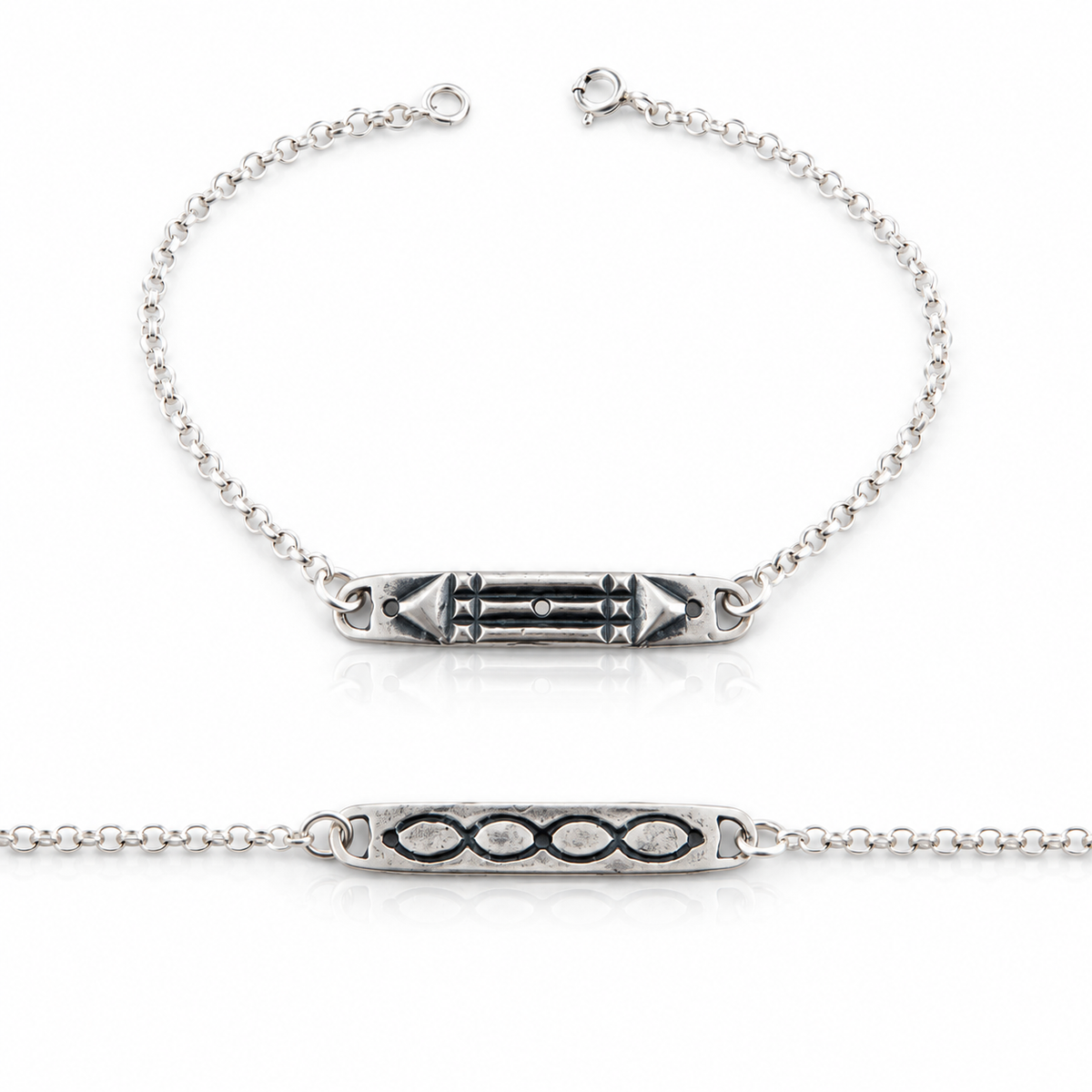 Pulsera Amuleto Atlante Plata de Ley 925 – Protección y Equilibrio