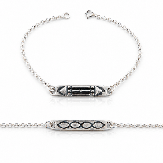 Pulsera Amuleto Atlante Plata de Ley 925 – Protección y Equilibrio