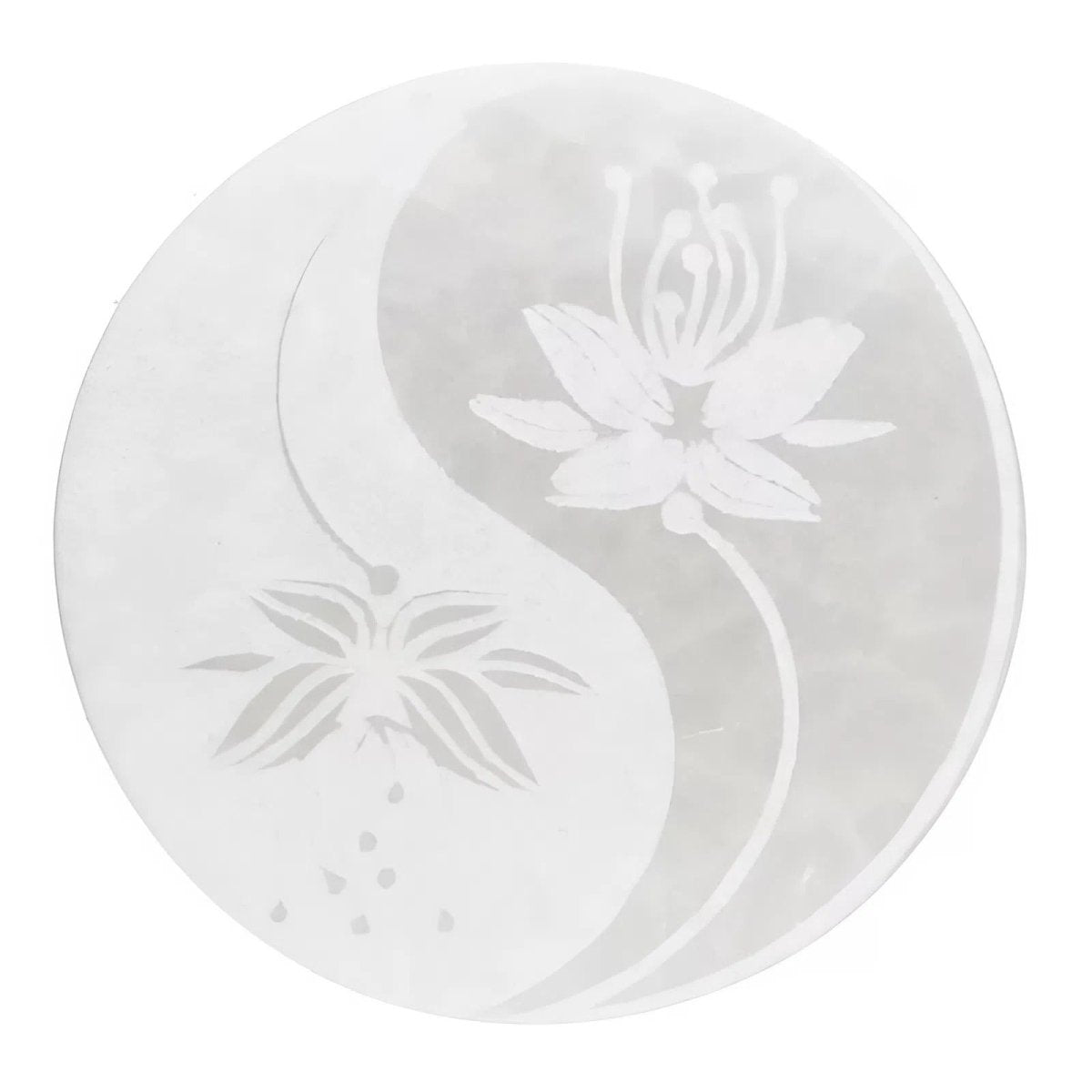 Altar de Selenita Ying & Yang - Mystical Tienda