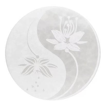 Altar de Selenita Ying & Yang - Mystical Tienda