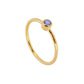 Anillo 'Alexandra' de Tanzanita - Baño de Oro 18k - Mystical Tienda