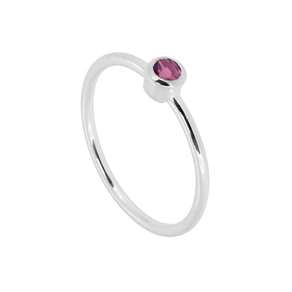 Anillo 'Alexandra' de Turmalina Rosa - Plata de Ley 925 - Mystical Tienda