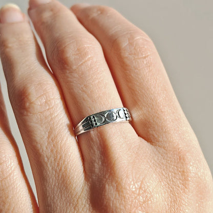 Anillo de Triple Diosa en Plata de Ley 925 - Mystical Tienda