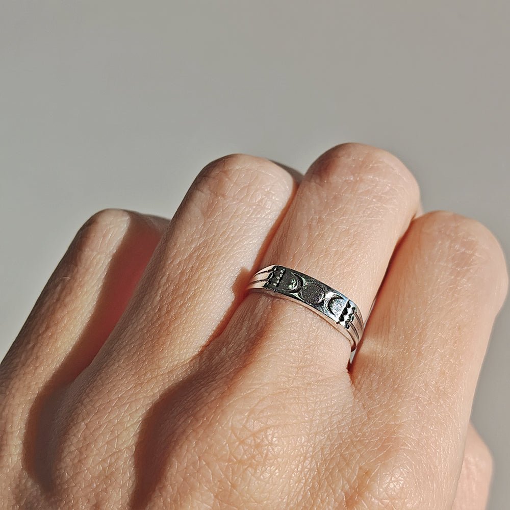 Anillo de Triple Diosa en Plata de Ley 925 - Mystical Tienda