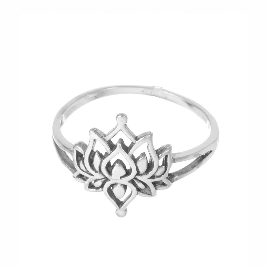 Anillo Flor de Loto - Plata de Ley 925 - Mystical Tienda