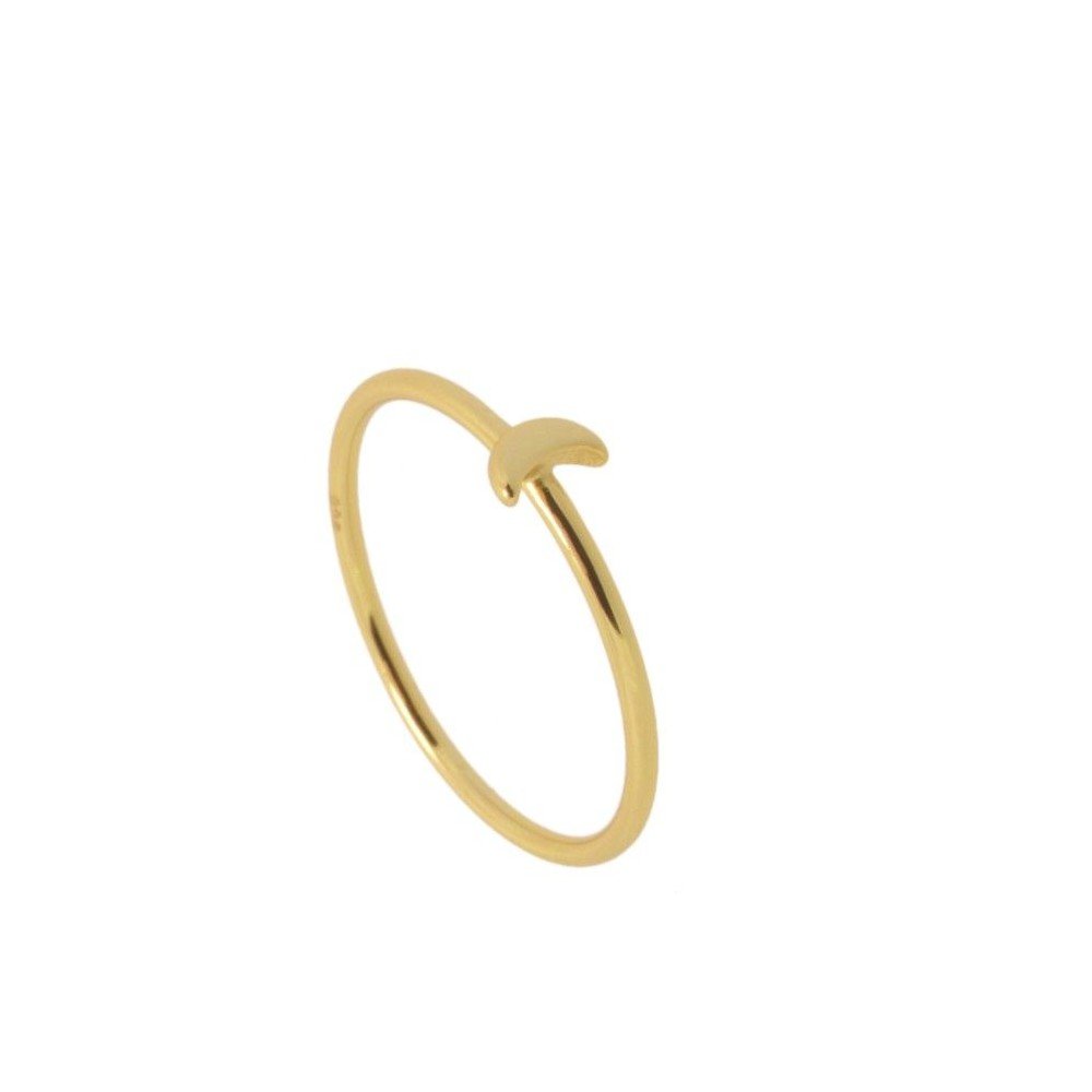 Anillo Little Moon - Baño de Oro 18k - Mystical Tienda