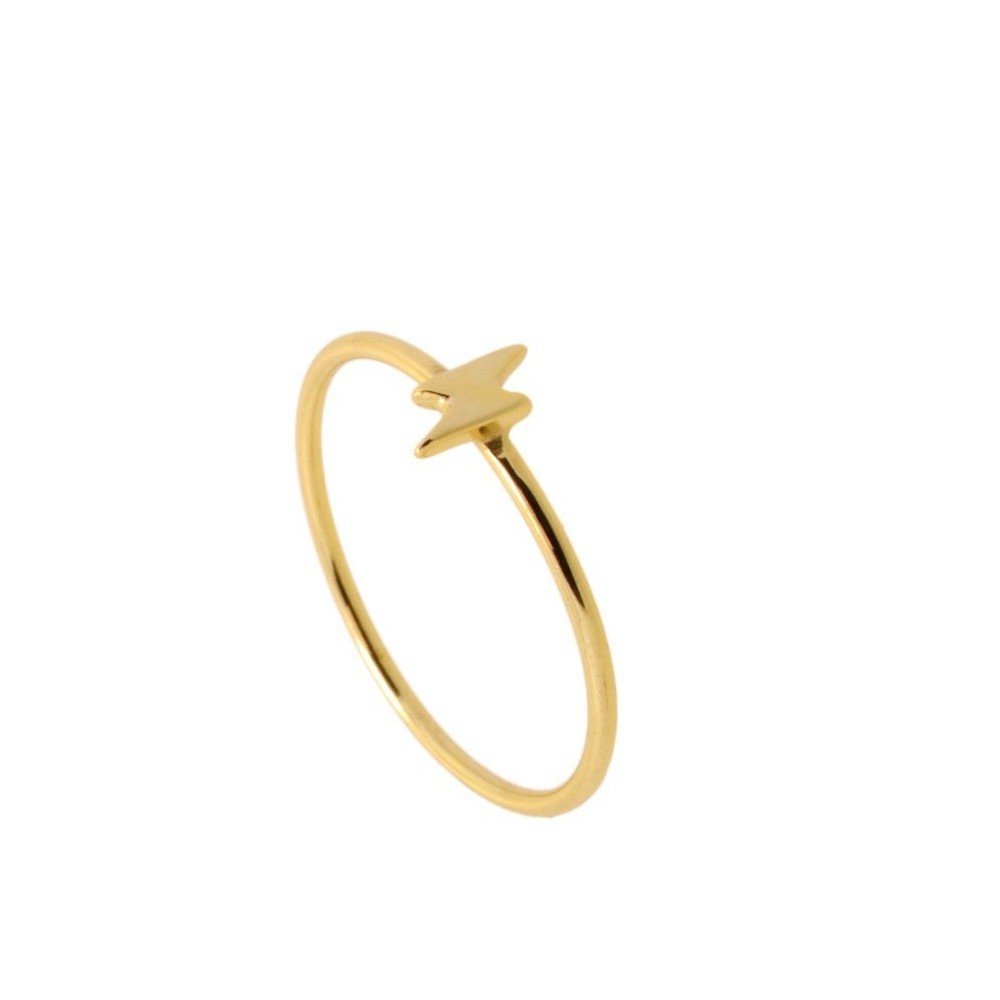 Anillo Little Thunder - Baño de Oro 18k - Mystical Tienda