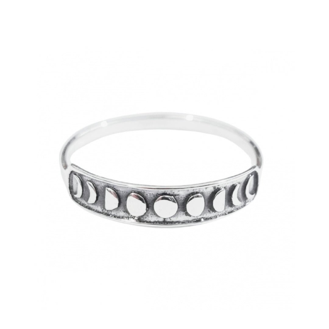 Anillo 'Moon phases' - Plata de Ley 925 - Mystical Tienda