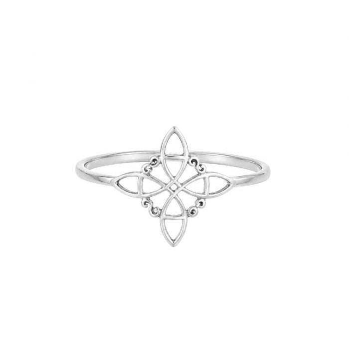 Anillo Nudo de Bruja en Plata de Ley 925 - Mystical Tienda