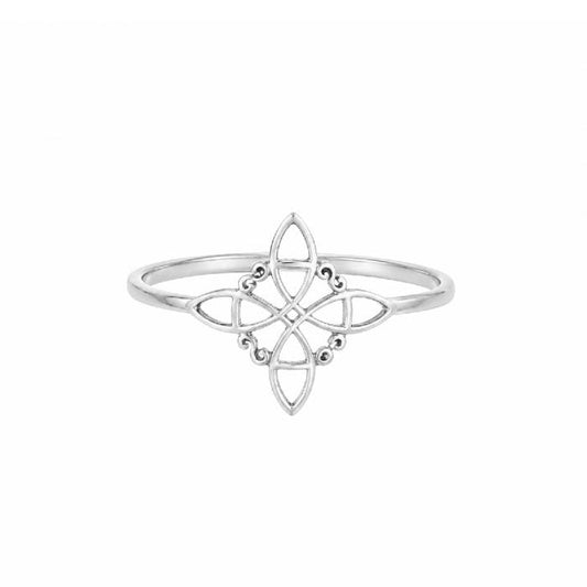 Anillo Nudo de Bruja en Plata de Ley 925 - Mystical Tienda