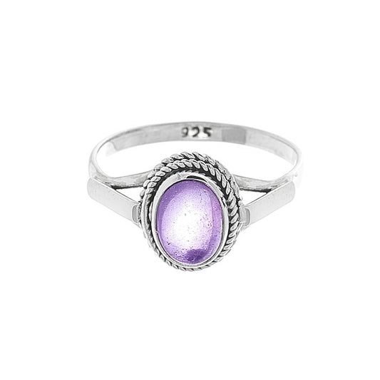 Anillo 'Idun' de Amatista - Plata de Ley