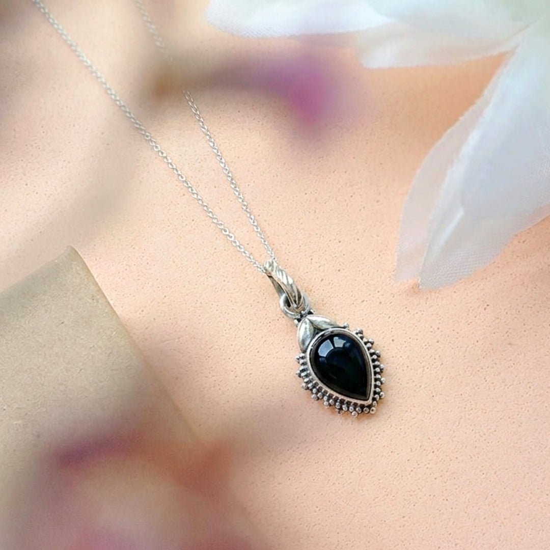 Colgante Agra Ónix y Plata de Ley 925 - Mystical Tienda