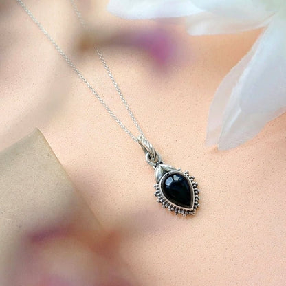 Colgante Agra Ónix y Plata de Ley 925 - Mystical Tienda