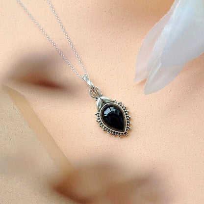 Colgante Agra Ónix y Plata de Ley 925 - Mystical Tienda