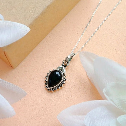 Colgante Agra Ónix y Plata de Ley 925 - Mystical Tienda