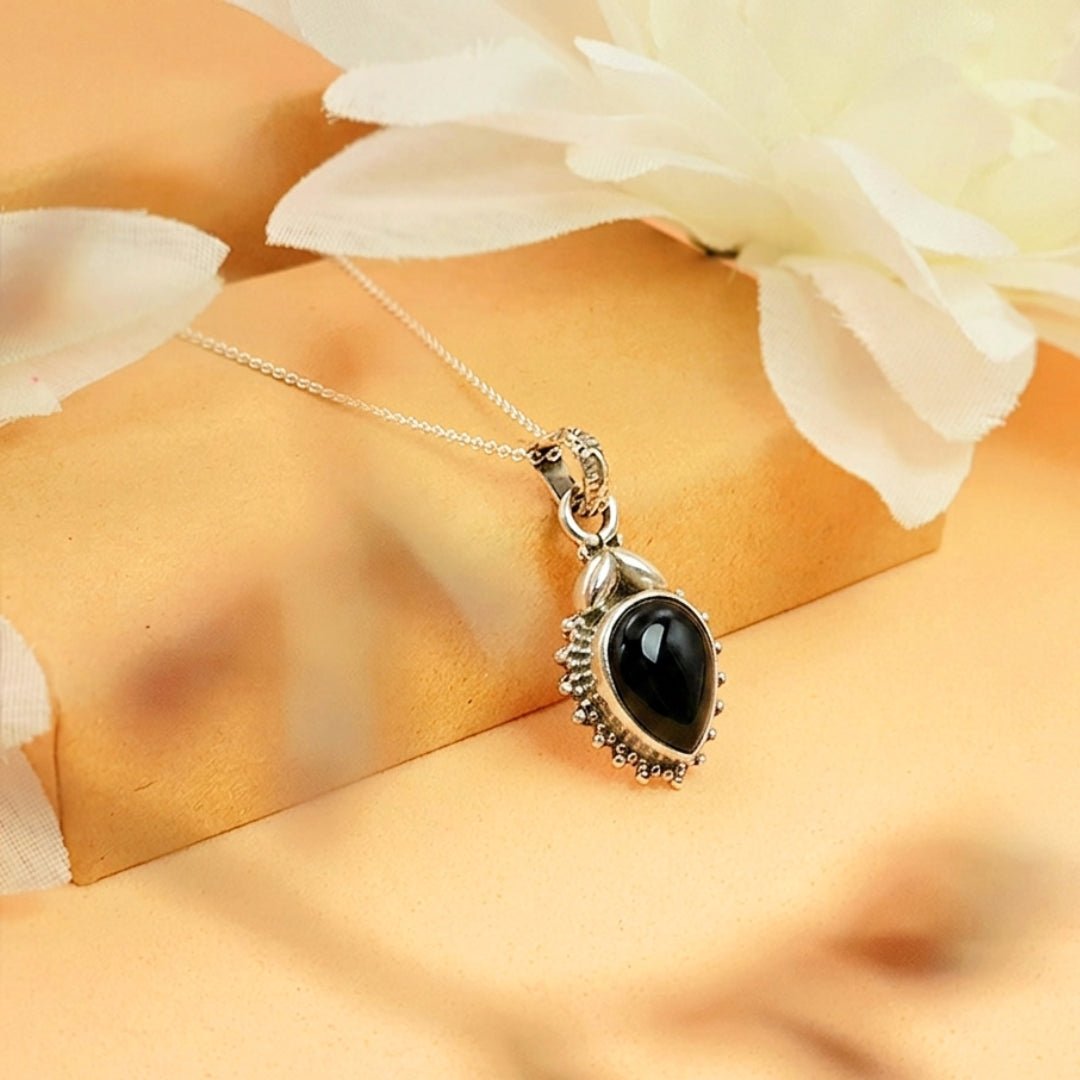 Colgante Agra Ónix y Plata de Ley 925 - Mystical Tienda