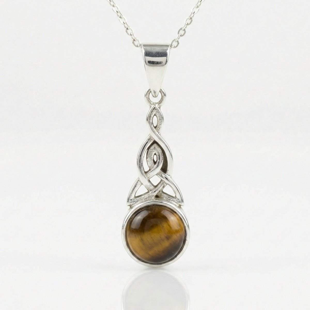 Colgante 'Amariel' Ojo de Tigre y Plata de Ley 925 - Mystical Tienda
