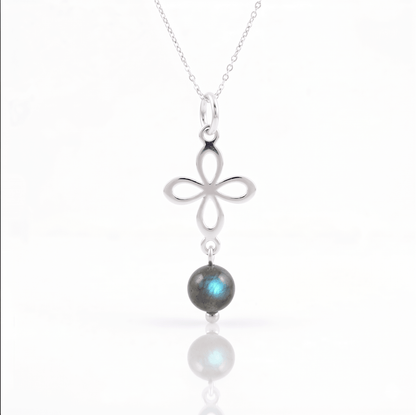Colgante Amuleto Sigilo & Labradorita - Plata de Ley 925 - Mystical Tienda
