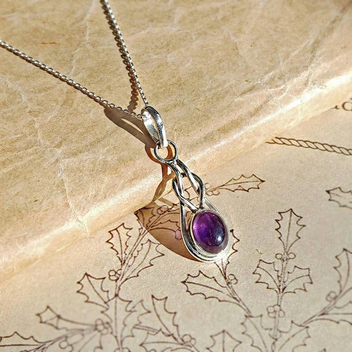 Colgante Arwen Amatista y Plata de Ley 925 - Mystical Tienda