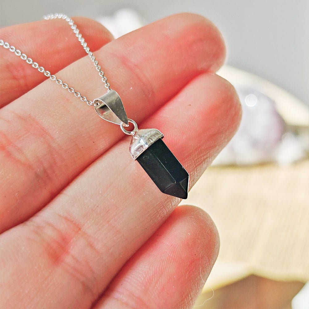 Colgante 'Atum' Ónix y Plata de Ley 925 - Mystical Tienda