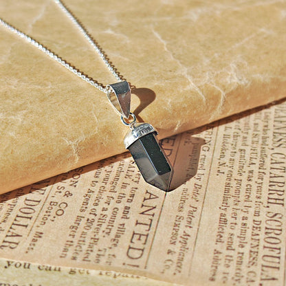 Colgante 'Atum' Ónix y Plata de Ley 925 - Mystical Tienda