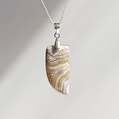 Colgante de Ágata Locura y Plata de Ley 925 - Mystical Tienda