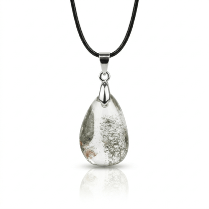 Colgante de Cuarzo Chamánico - Baño de Plata - Mystical Tienda