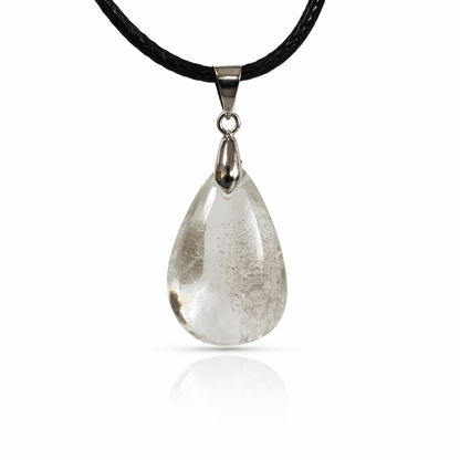 Colgante de Cuarzo Chamánico - Baño de Plata - Mystical Tienda