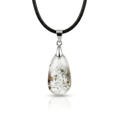 Colgante de Cuarzo Chamánico - Baño de Plata - Mystical Tienda