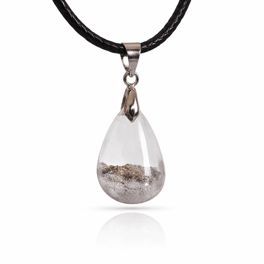Colgante de Cuarzo Chamánico - Baño de Plata - Mystical Tienda