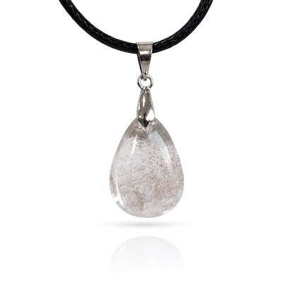 Colgante de Cuarzo Chamánico - Baño de Plata - Mystical Tienda