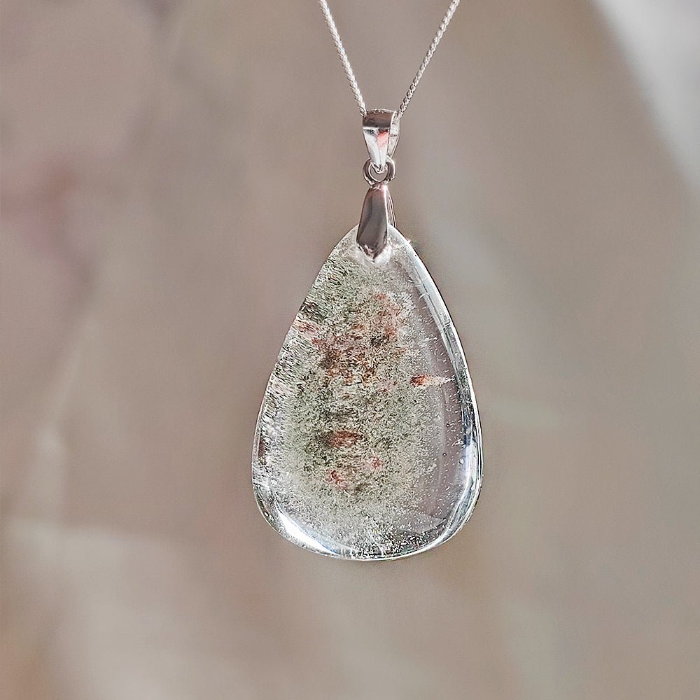 Colgante de Cuarzo Chamánico en Plata de Ley 925 - Mystical Tienda