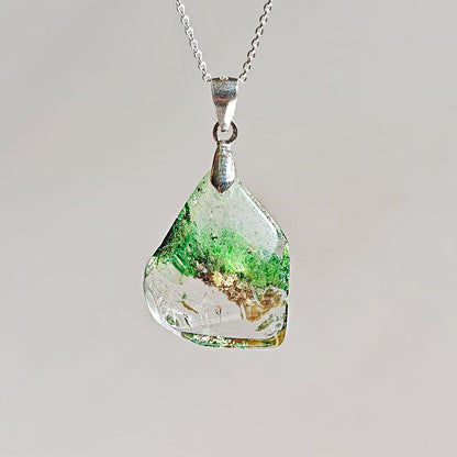 Colgante de Cuarzo Chamánico en Plata de Ley 925 - Mystical Tienda