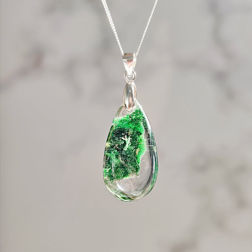 Colgante de Cuarzo Chamánico en Plata de Ley 925 - Mystical Tienda