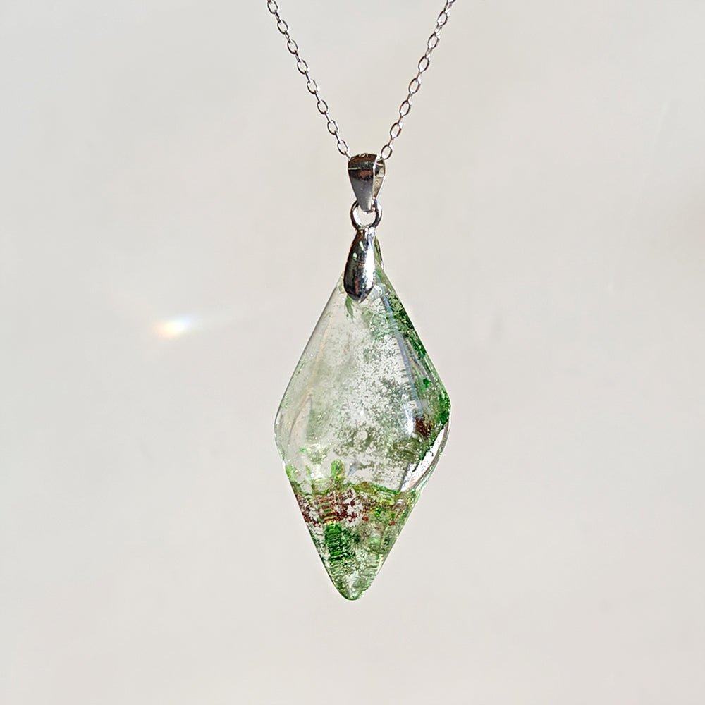 Colgante de Cuarzo Chamánico en Plata de Ley 925 - Mystical Tienda