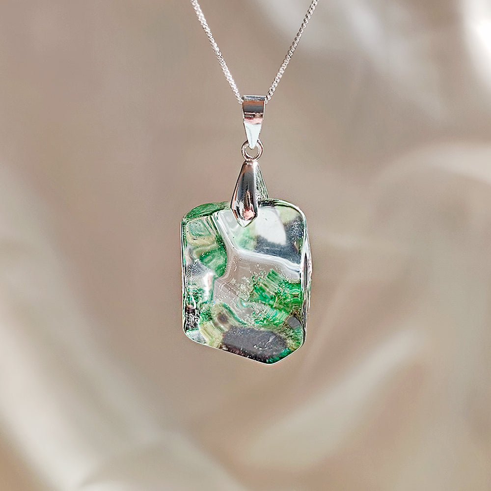 Colgante de Cuarzo Chamánico en Plata de Ley 925 - Mystical Tienda