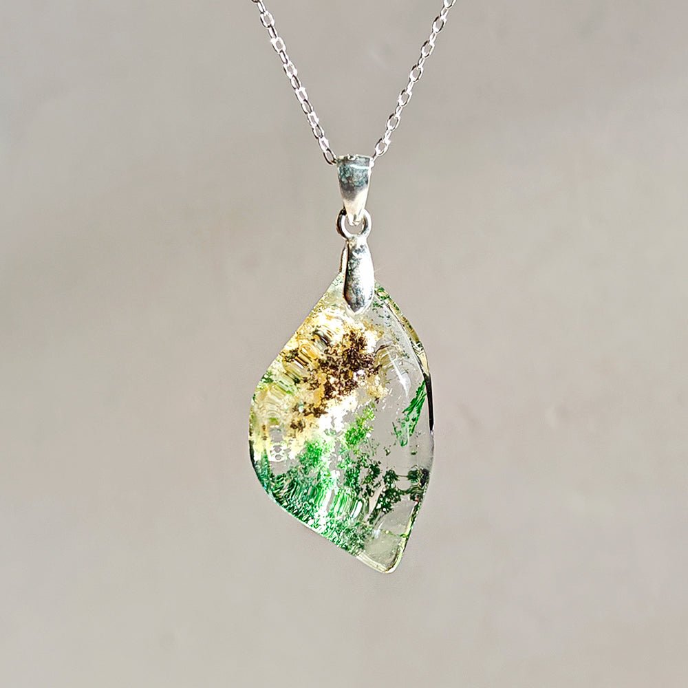 Colgante de Cuarzo Chamánico en Plata de Ley 925 - Mystical Tienda