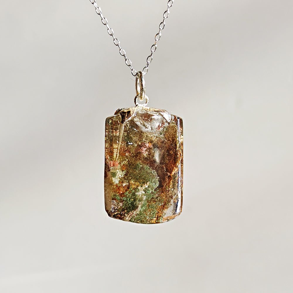 Colgante de Cuarzo Chamánico en Plata de Ley 925 - Mystical Tienda